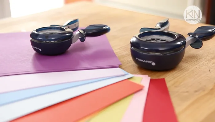 Cut or punch out your desired shapes. A paper punch is recommended for efficiency and uniformity.