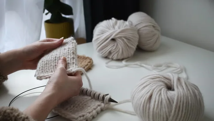 Knit a swatch to determine yarn quantity and gauge.