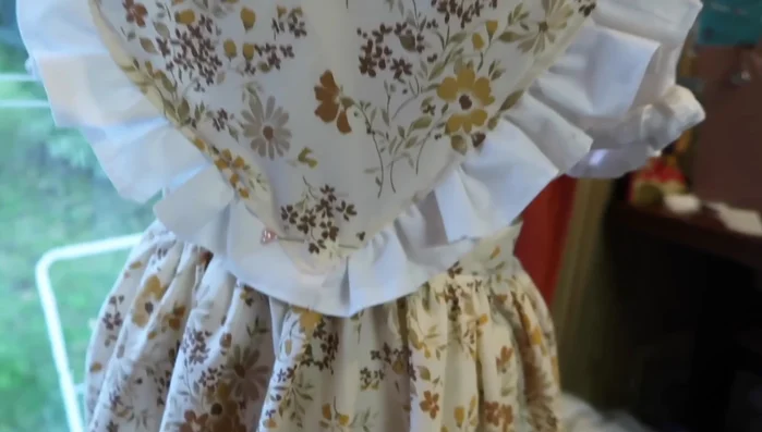 Attach the straps to the bodice and waistband.