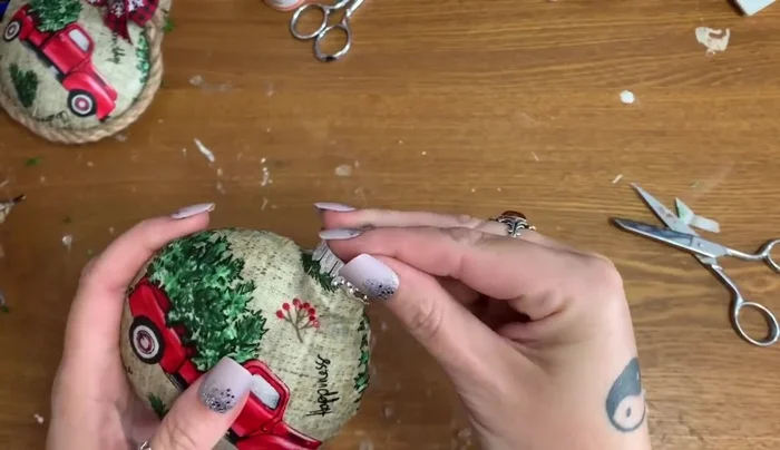 Attach the ornament cap:
