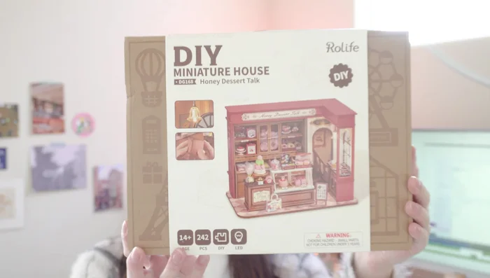 Assemble the outer walls and staircase according to the kit instructions.