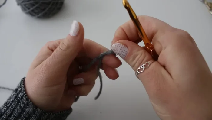 Slip stitch to the top of the first chain to finish the round.