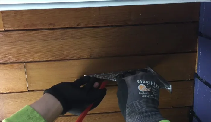 Mount the planter to a solid surface using the hangers.