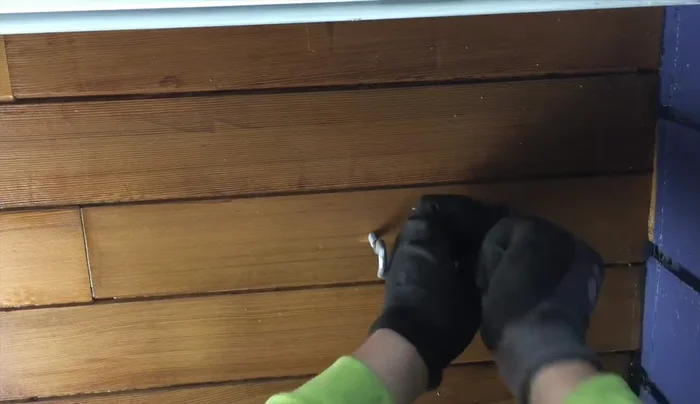 Mount the planter to a solid surface using the hangers.