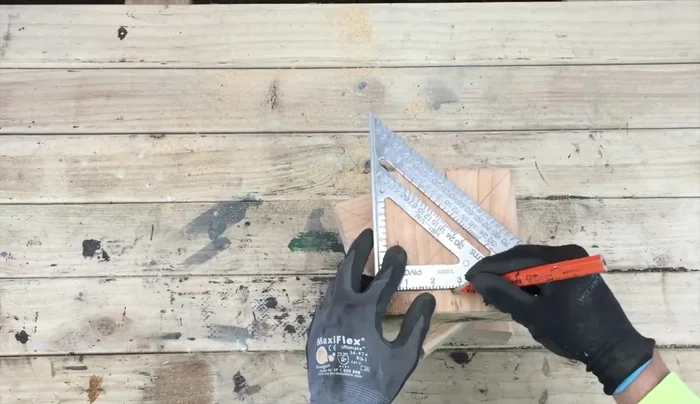 Sand down the blocks using 100 grit sandpaper.