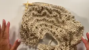Gracie Knit Lace Shawl: Easy Bulky Yarn Tutorial