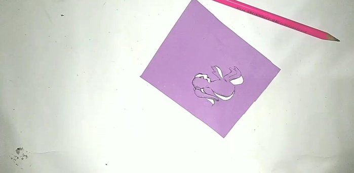 Transfer the design: Transfer your design onto the frosted glass bottle. Leave space below for a shadow effect.