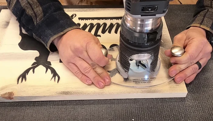 Reduce router bit depth to 3/16 inch for deer antlers and other areas needing more depth.