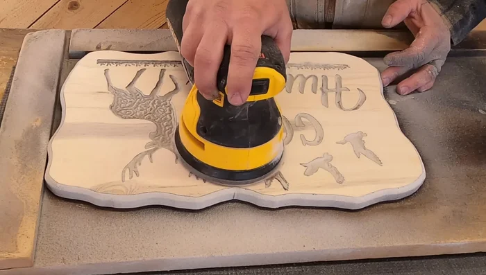 Apply a clear coat to enhance the wood grain.