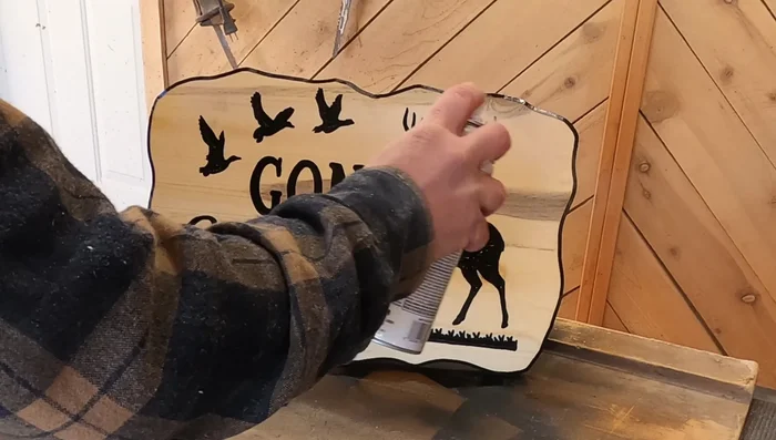 Apply a clear coat to enhance the wood grain.