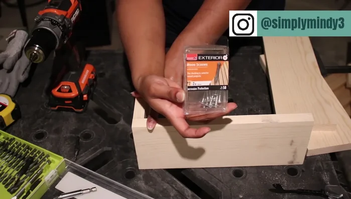 Attach the boards: Secure the butt joints using two screws per joint. Pre-drill pilot holes and use a countersink bit for a flush finish. (Optional: add wood glue).