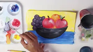 Vibrant Fruit Bowl Painting: A Step-by-Step Guide for Beginners