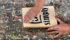 DIY Stencils for Custom Signs: The Dollar Store Method