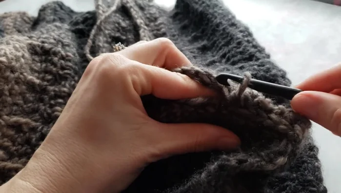 Continue until all stitches are joined.