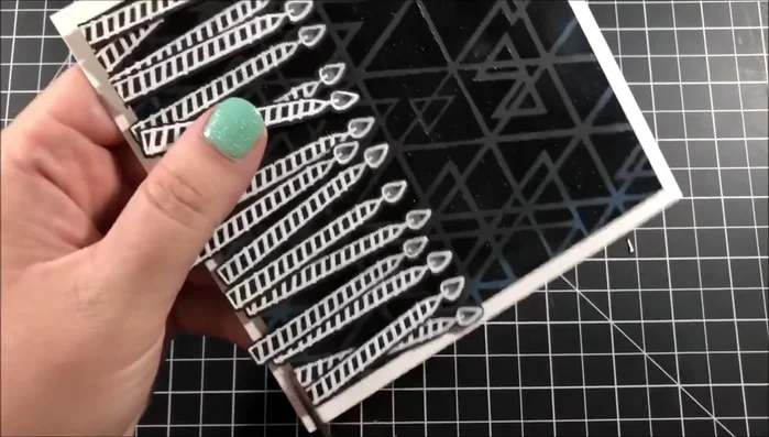 Trim candle bottoms to be flush with the background.