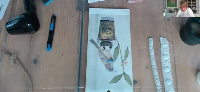 Trim excess silicone mold material from the tag.