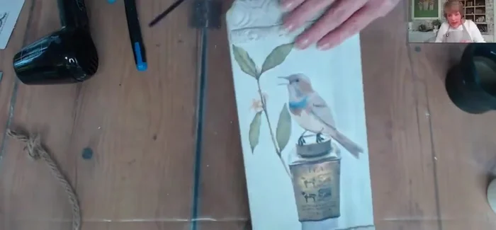 Paint the back of the tag and seal the entire piece.