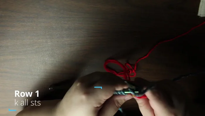 Row 4: Knit 3, purl 9, knit 3.