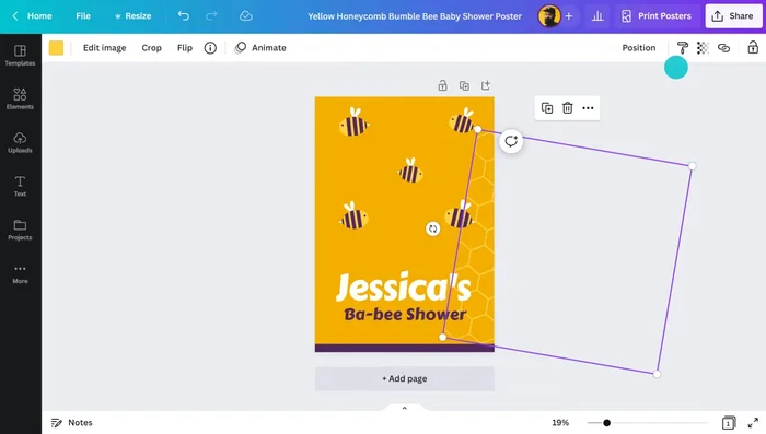 Design from Scratch: Create a new design from scratch, adding graphics and text elements individually.