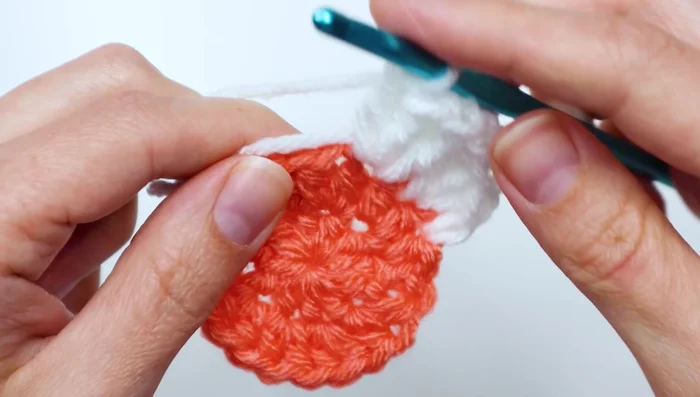 Slip stitch to finish the petal.