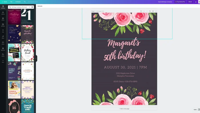 Use the editing tools (resize, crop, flip) to adjust images as needed.