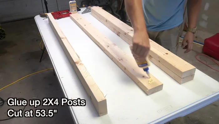 Sand the legs to smooth out any sharp edges.