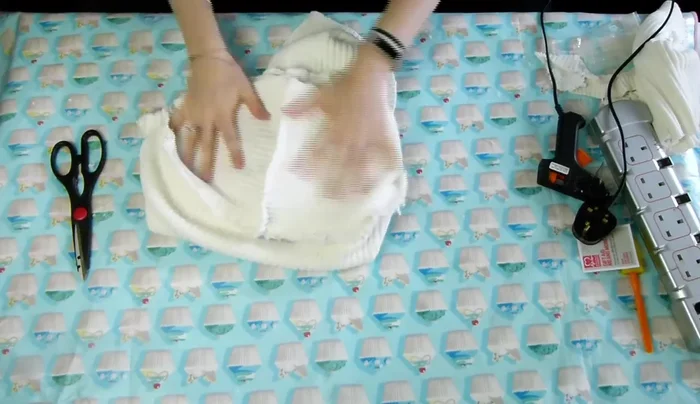 Apply several coats of fabric stiffener or PVA glue to all sides of the basket to add sturdiness.