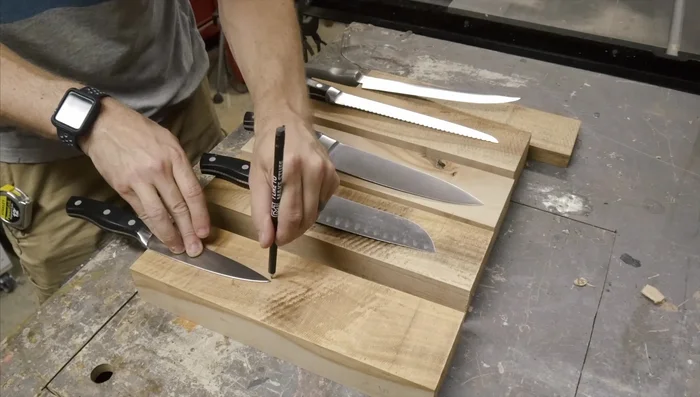 Test-fit each knife blade to ensure proper fit and adjust as needed.