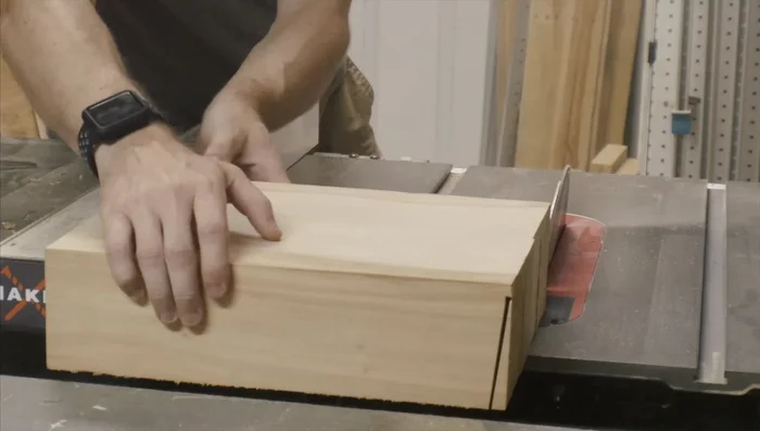 Glue and install the shelf piece.