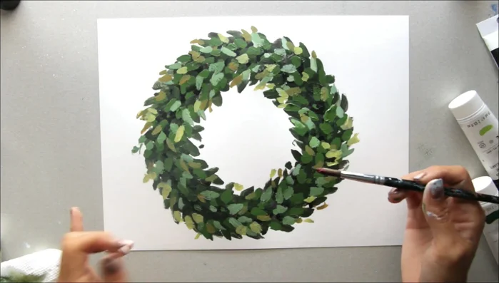 Add brighter red berries for contrast and visual interest.