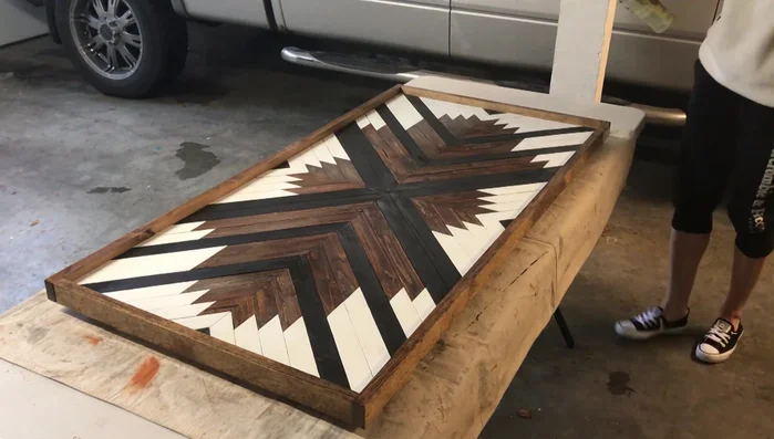 Attach a French cleat for hanging.