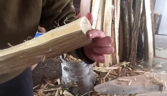 Chamfering: Round over the corners of the driving end to prevent the sledgehammer from splitting the wood.