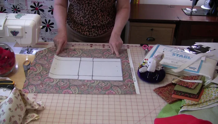 Stitch another 1/4 inch seam allowance around the Soft & Stable piece, press it flat.