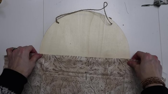 Trim excess fabric once the Mod Podge is dry.