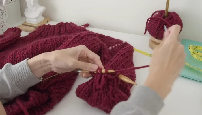 Bind off the cuff using the tubular bind off method.