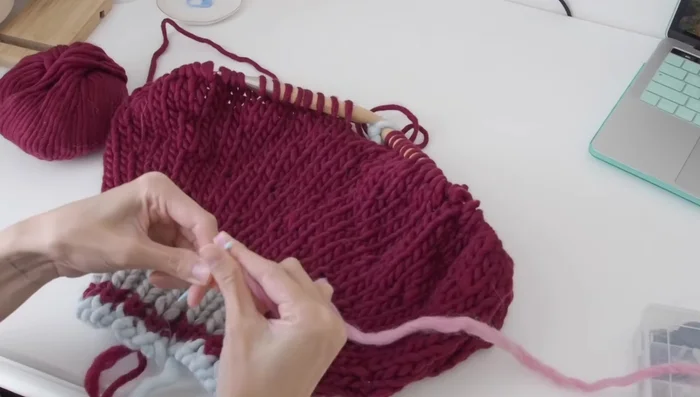 Work the body down to the desired length.