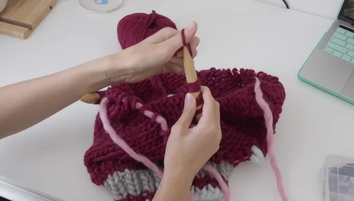 Work the body down to the desired length.