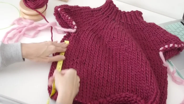 Work the body down to the desired length.