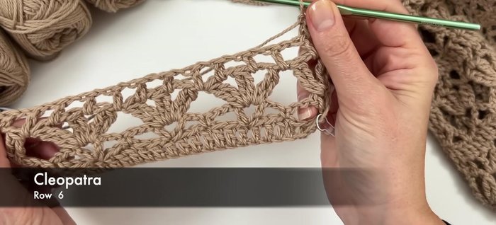 Row 6: Chain 1, turn. Double crochet in each stitch across.