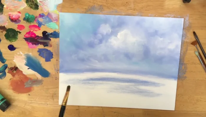 Clean up the horizon line.