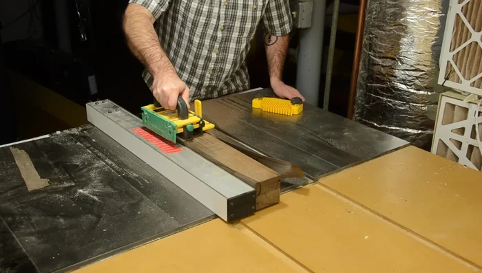 Cut 4.5-inch pieces from the milled board.