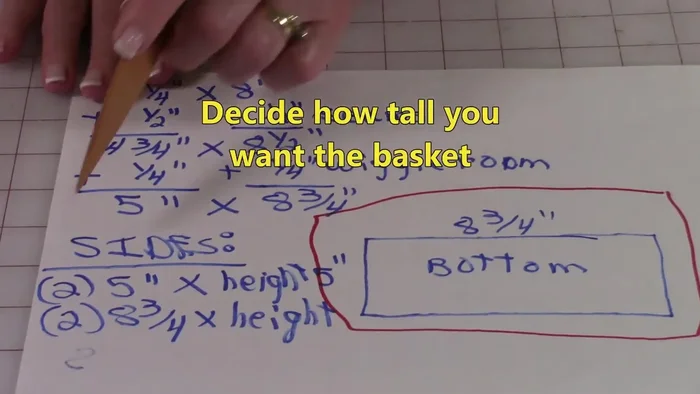 Cut fabric: Based on your measurements, cut the fabric pieces. You'll need one bottom piece and two side pieces for both the lining and outer fabric. Cut the pieces with the selvedge edges together for efficiency.