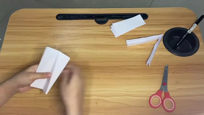 Glue the two resulting halves together. 