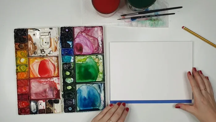 Lightly erase pencil marks to avoid visibility through the paint.