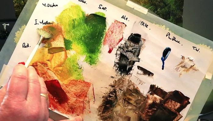 Adding grass and details to the foreground: