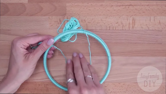 Weaving Method 2 (Needle Method): Use a large needle to weave the thread around the base, creating loops and tightening each one. Add beads as desired.