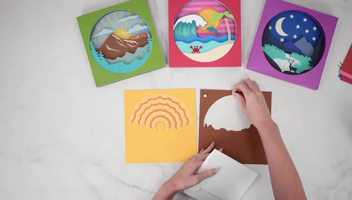 Continue adding layers using glue and Cubbies as needed, until the topmost layer is reached.