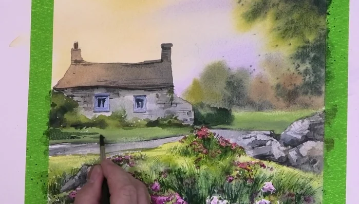 Adding Shadows (darker greens)