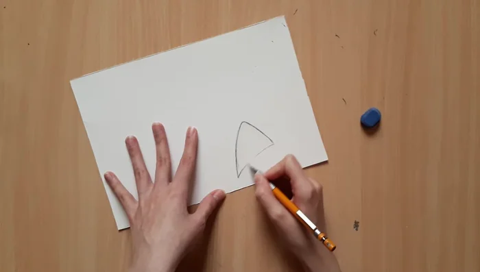 Creating the ears and attaching them to the mask.