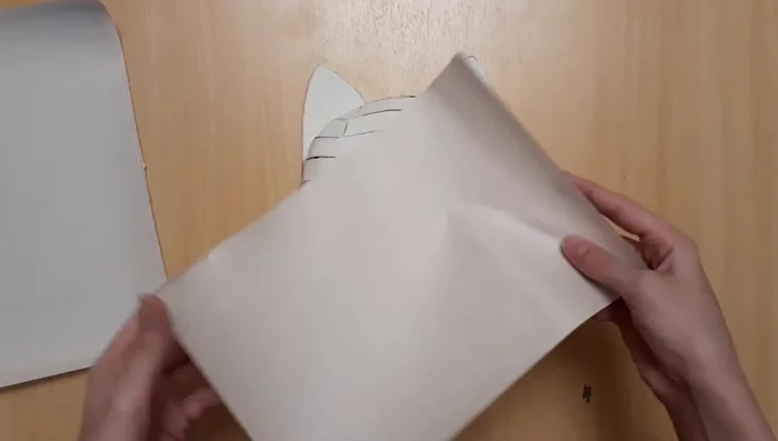 Building up the snout using crumpled newsprint and securing it with masking tape.